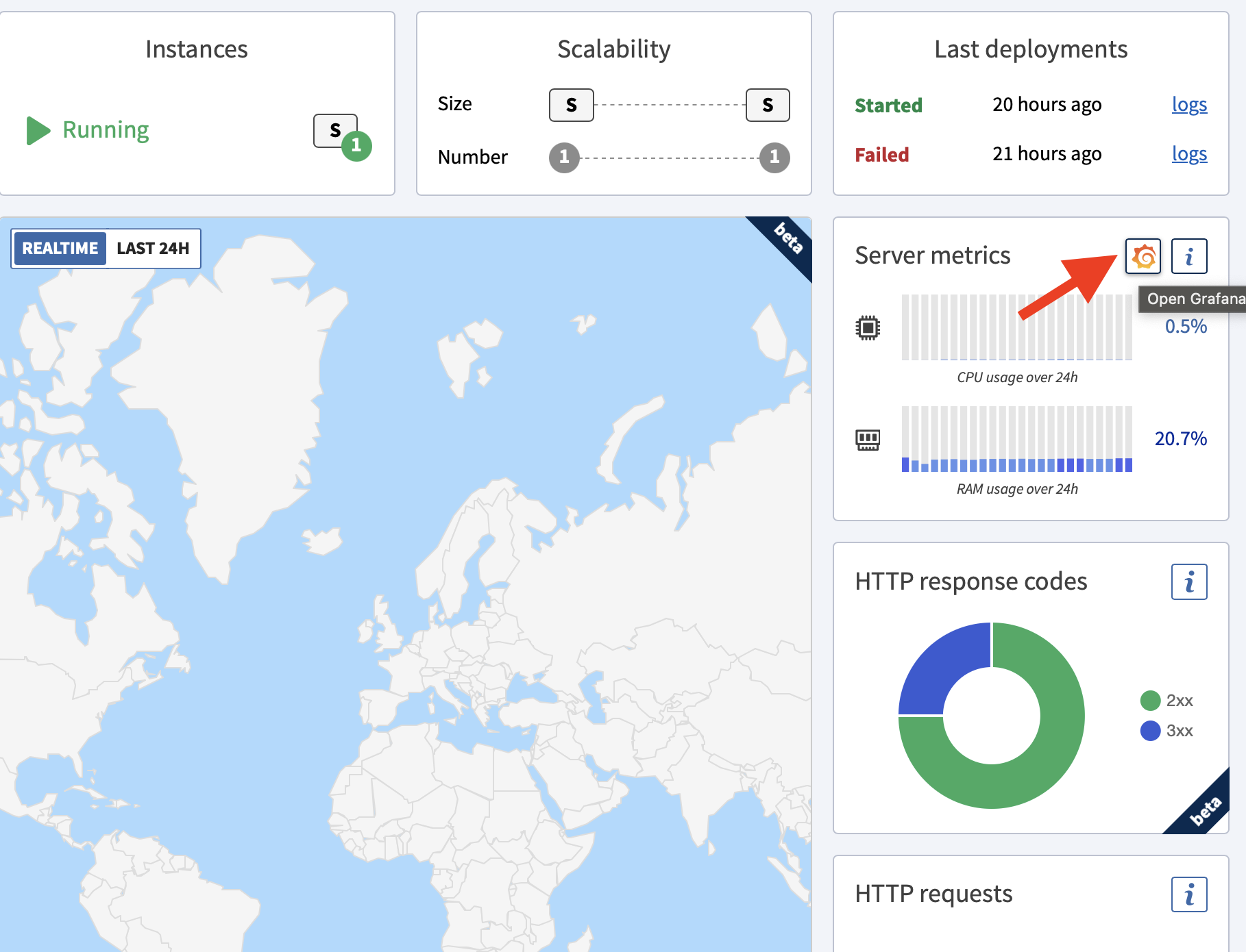 Direct link from Overview pane to app dashboard in Grafana Overview pane on Grafana
